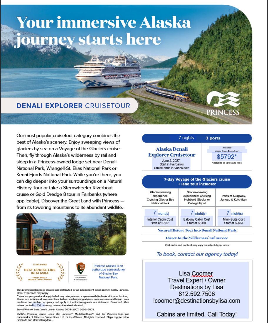 Alaska Click to email for details!